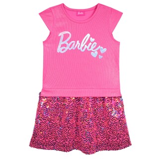 Foto 1 | Foto 1 | Vestido con Apliques de Lentejuela Barbie Rosa para Niña