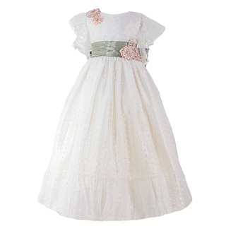 Foto 1 | Foto 1 | Vestido de Primera Comunión Mima Lui Olivo Ivory Nude con Decoraciones