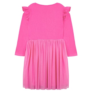 Foto 6 | Foto 6 | Vestido con Manga Larga Barbie Rosa para Niña