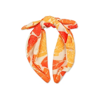Foto 3 | Foto 3 | Vestido Coqueta Para Niña En Algodón Naranja Con Estampado Frutal Y Diadema