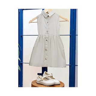 Foto 3 | Foto 3 | Vestido Coqueta Para Niña En Algodón Poliéster Con Cuello Camisero