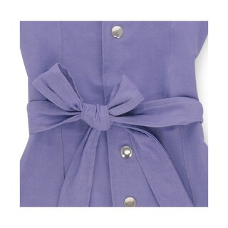 Foto 3 | Foto 3 | Vestido Coqueta Para Niña De Algodón Lila Con Botones Y Cinturón