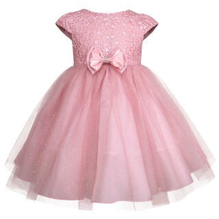 Foto 2 | Foto 2 | Vestido Rosa De Fiesta Para Niña Con Moño Grande Gerat