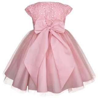 Foto 3 | Foto 3 | Vestido Rosa De Fiesta Para Niña Con Moño Grande Gerat