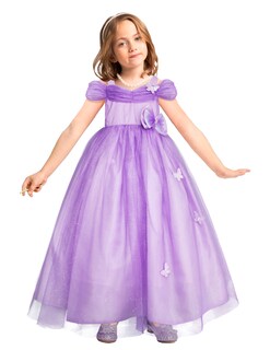 Foto 1 | Foto 1 | Vestido Lila De Fiesta Para Niña Con Moño Y Mariposas