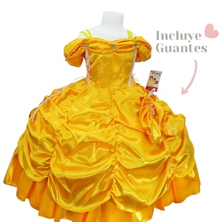 Foto 3 | Foto 3 | Disfraz Bella Y Bestia Niña + Vestido + Guantes + Faldilla