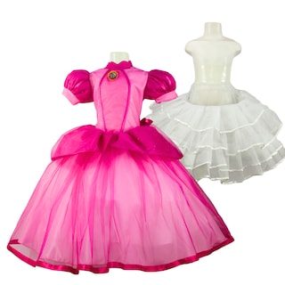 Foto 1 | Foto 1 | Disfraz Princesa Peach Super Brothers Niña Vestido +faldilla