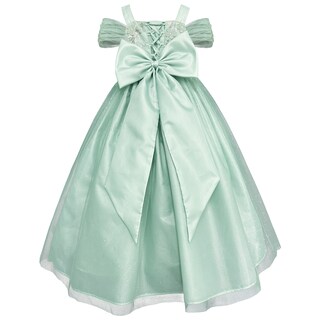 Foto 3 | Foto 3 | Vestido De Fiesta Verde Para Niña Con Mariposas Y Moño Gerat