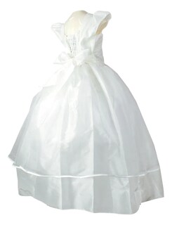 Foto 5 | Foto 5 | Vestido Primera Comunión Blanco Niña + Incluye Crinolina Tan