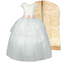 Vestido Primera Comunión Desmontable + Incluye Crinolina Hg