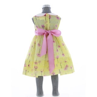 Foto 3 | Foto 3 | Vestido Para Niña Chicos Olé 3529 Amarillo Sin Mangas