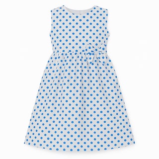 Foto 1 | Foto 1 | Vestido Para Niña Chicos Olé 3006 Blanco Con Puntos Azules
