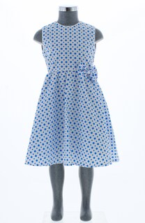 Foto 2 | Foto 2 | Vestido Para Niña Chicos Olé 3006 Blanco Con Puntos Azules