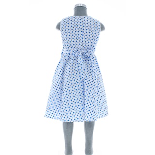 Foto 3 | Foto 3 | Vestido Para Niña Chicos Olé 3006 Blanco Con Puntos Azules
