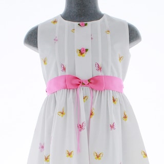 Foto 4 | Foto 4 | Vestido Para Niña Chicos Olé 3574 Blanco Con Mariposas Y Flores