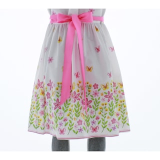Foto 5 | Foto 5 | Vestido Para Niña Chicos Olé 3574 Blanco Con Mariposas Y Flores
