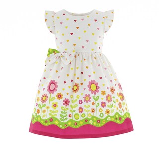 Foto 1 | Foto 1 | Vestido Para Niña Chicos Olé 3361 Blanco Con Flores