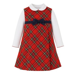 Foto 1 | Foto 1 | Vestido Para Niña Chicos Olé 3269 Rojo De Cuadros