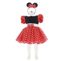 Vestido Para Niña Chicos Olé 3960 Minnie Mouse Rojo