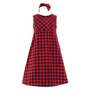 Foto 1 | Foto 1 | Vestido Para Niña Chicos Olé 3715 Rojo De Cuadros