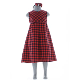 Foto 2 | Foto 2 | Vestido Para Niña Chicos Olé 3715 Rojo De Cuadros