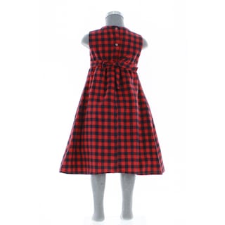 Foto 5 | Foto 5 | Vestido Para Niña Chicos Olé 3715 Rojo De Cuadros
