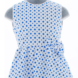 Foto 4 | Foto 4 | Vestido Para Niña Chicos Olé 3006 Blanco Con Puntos Azules