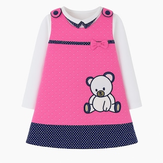 Foto 1 | Foto 1 | Vestido Para Niña Chicos Olé 2731 Rosa Manga Larga