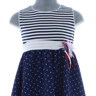 Foto 4 | Foto 4 | Vestido Para Niña Chicos Olé 2941 Azul Sin Mangas