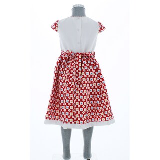 Foto 3 | Foto 3 | Vestido Para Niña Chicos Olé 3007 Rojo Con Flores