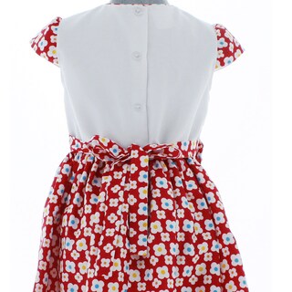 Foto 5 | Foto 5 | Vestido Para Niña Chicos Olé 3007 Rojo Con Flores