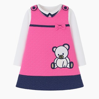 Foto 1 | Foto 1 | Vestido Para Niña Chicos Olé 2731 Rosa Manga Larga