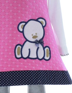 Foto 4 | Foto 4 | Vestido Para Niña Chicos Olé 2731 Rosa Manga Larga