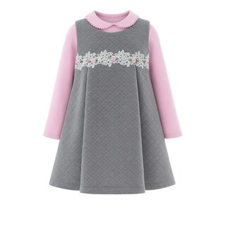 Foto 1 | Foto 1 | Vestido Para Niña Chicos Olé 3228 Gris Manga Larga