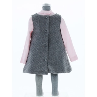 Foto 3 | Foto 3 | Vestido Para Niña Chicos Olé 3228 Gris Manga Larga