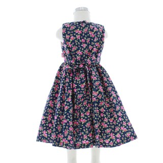 Foto 3 | Foto 3 | Vestido Para Niña Chicos Olé 3485 Azul Marino Estampado De Flores