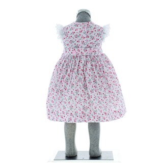 Foto 3 | Foto 3 | Vestido Para Niña Chicos Olé 2838 Blanco Con Flores Rosas