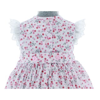 Foto 5 | Foto 5 | Vestido Para Niña Chicos Olé 2838 Blanco Con Flores Rosas