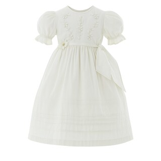 Foto 1 | Foto 1 | Vestido Para Niña Bautizo Chicos Olé 2823 Blanco Con Moño