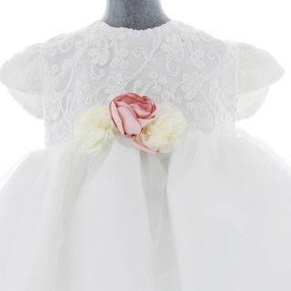 Foto 2 | Foto 2 | Vestido Para Niña Chicos Olé 3555 Blanco Elegante Bautizo