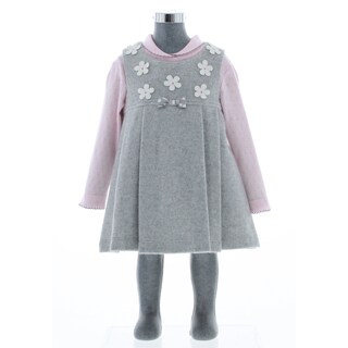 Foto 2 | Foto 2 | Vestido Para Niña Chicos Olé 3229 Gris Manga Larga