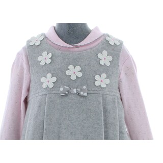 Foto 4 | Foto 4 | Vestido Para Niña Chicos Olé 3229 Gris Manga Larga