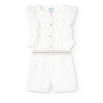 Overol Boboli Blanco para Niña