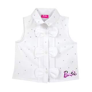 Foto 1 | Foto 1 | Blusa Con Cuello, Bisiteria Incrustada En Tonos Zafiro Y Estampado De Barbie