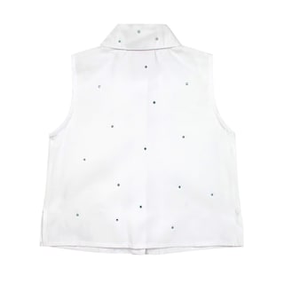 Foto 3 | Foto 3 | Blusa Con Cuello, Bisiteria Incrustada En Tonos Zafiro Y Estampado De Barbie