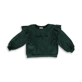 Foto 1 | Foto 1 | Blusa Coqueta Para Niña De Poliéster Verde Con Brillo Metálico