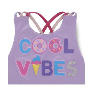 Foto 3 | Foto 3 | Blusa Coqueta Para Niña De Poliéster Morado Con Tirantes Cruzados