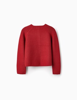 Foto 3 | Foto 3 | Chaqueta Zippy de Punto Naranja Oscuro para Niña