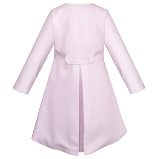 Foto 3 | Foto 3 | Abrigo Rosa Claro De Fiesta Para Niña Con Perla Gerat