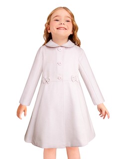 Foto 1 | Foto 1 | Abrigo Elegante Para Niña Color Hueso Con Moños Gerat